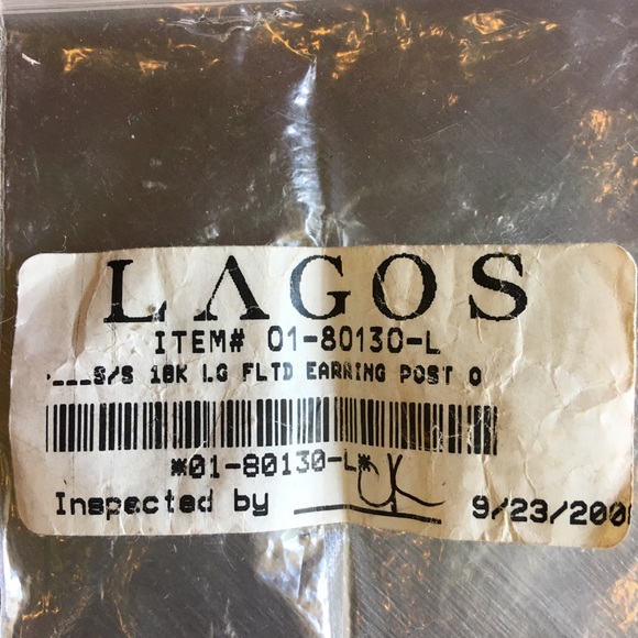 Lagos Sterling Silver And 18KT YG Earrings - Picture 3 of 3